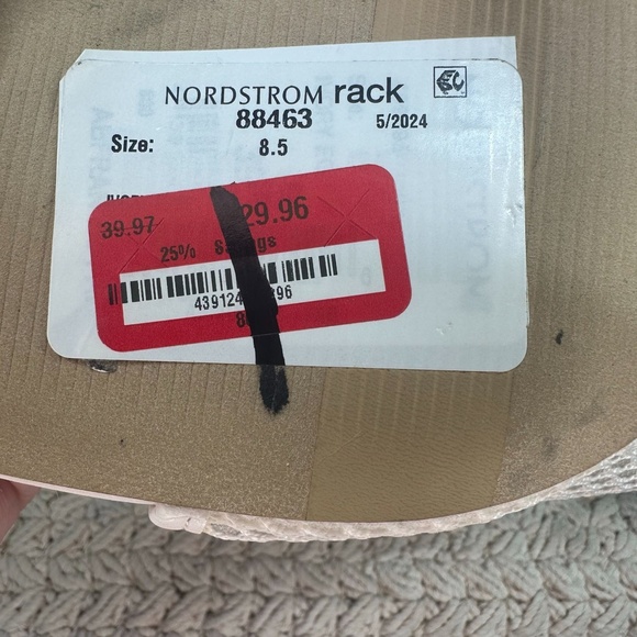 NWT Abound Womens 8.5M White Mesh Upper Heeled Sandals - Picture 5 of 8